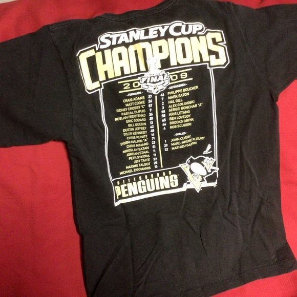 NHL Pittsburgh PENGUINS championship tshirt - Picture 2 of 2
